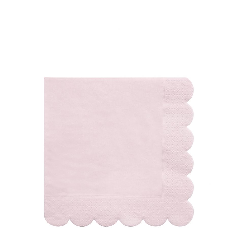 Serviettes en papier, rose, Meri Meri