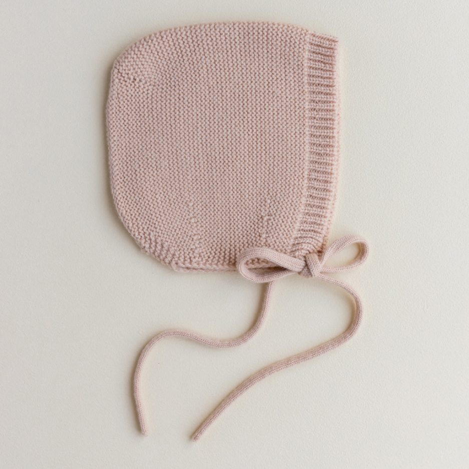 Bonnet bébé en laine, Dolly (Apricot), HVID